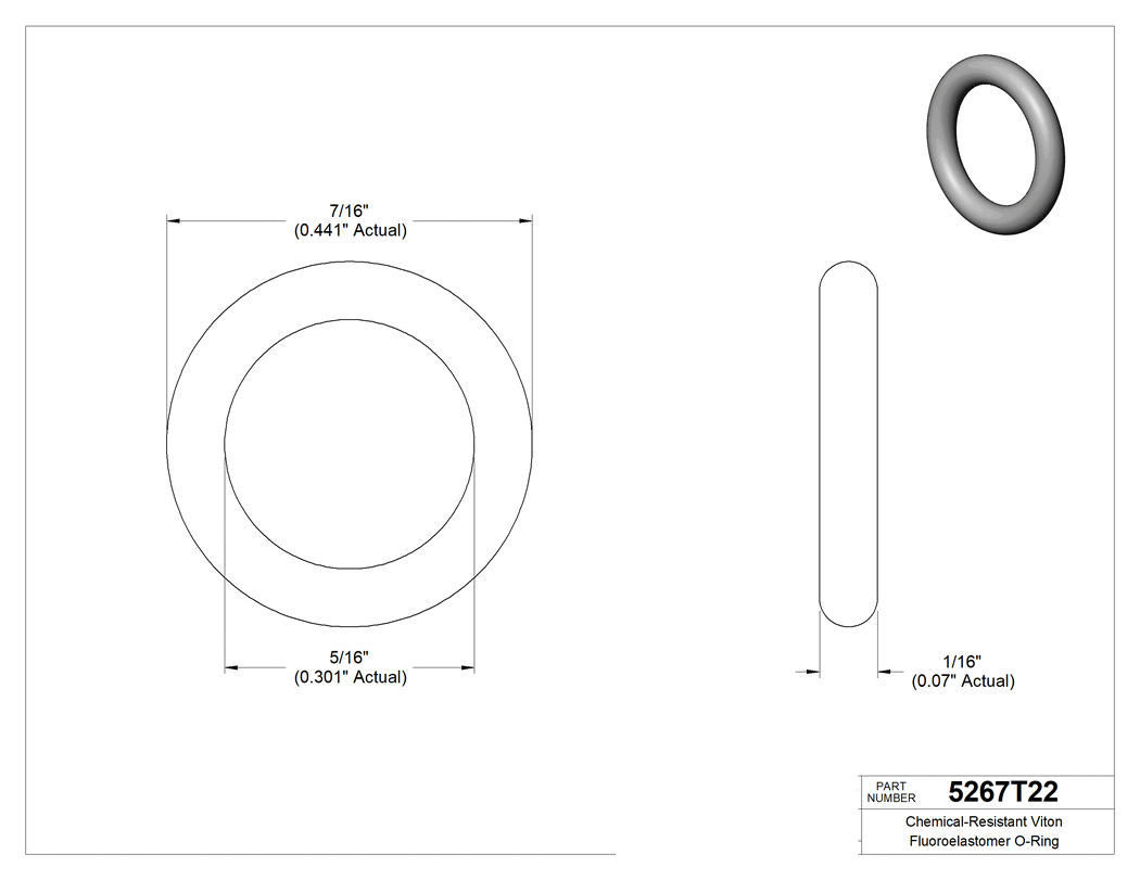 Technical drawing - 5267T22